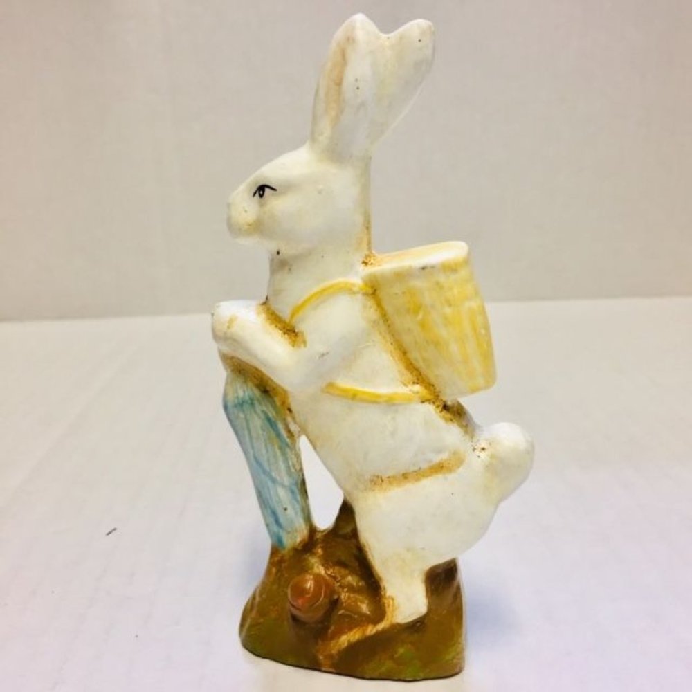 Easter Bunny Ceramic Statue Figure